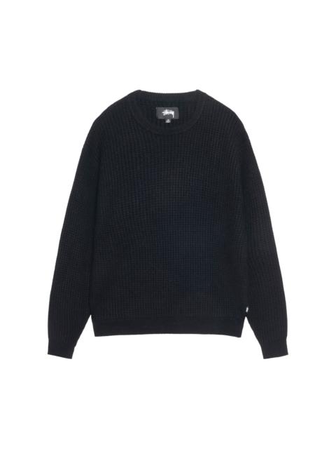 Stüssy Stussy Waffle Knit Cashmere Crew 'Black'