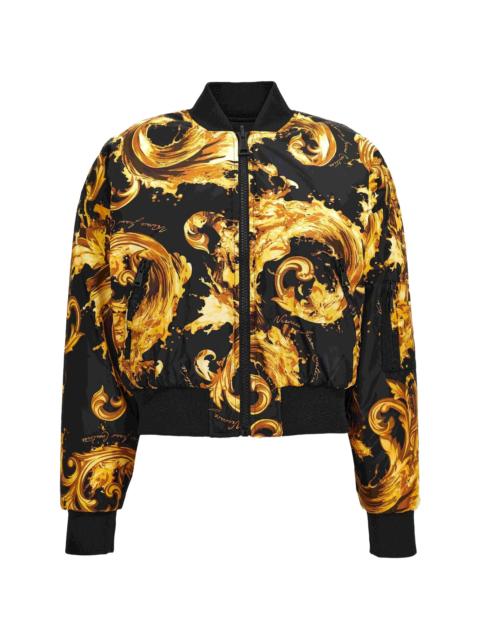 VERSACE JEANS COUTURE Versace Jeans Couture Watercolor Couture-print Bomber Jacket