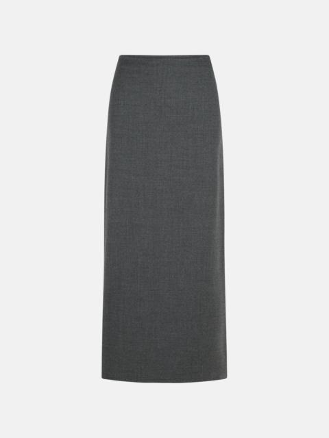 Loulou de Saison 'SAMOS' GRAPHITE VIRGIN WOOL SKIRT