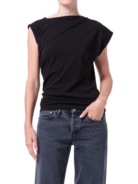 AGOLDE AGOLDE Beth Asymmetric Top in Black at Nordstrom