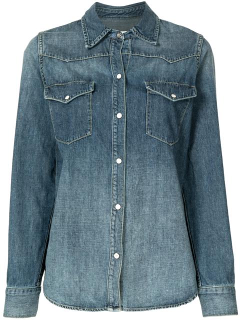 NILI LOTAN Classic-collar Denim Shirt