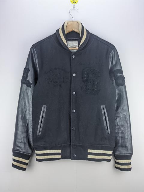 Other Designers Vintage - Steals🔥Vintage Varsity Jacket Wool PU Leather