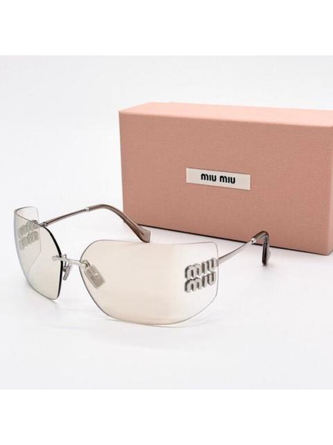 Miu Miu NEW MU54YS 1BC10F MIU MIU SILVER WOMEN SUNGLASSES MIU MIU MU
