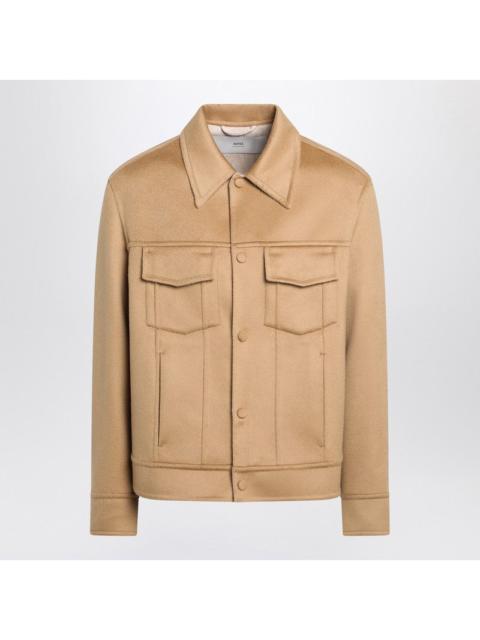 AMI Paris Ami Paris Beige Wool Trucker Jacket Men