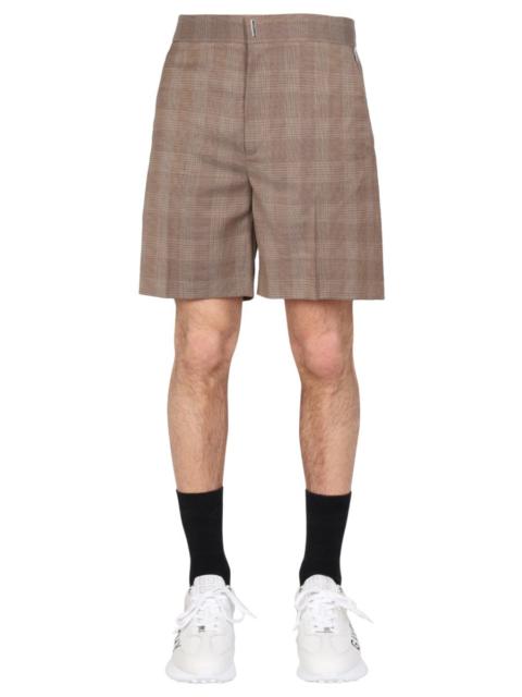 Givenchy Givenchy Men Prince Of Wales Pattern Bermuda