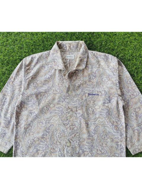 Other Designers Vintage Burberrys Paisley Button Shirts Burberry