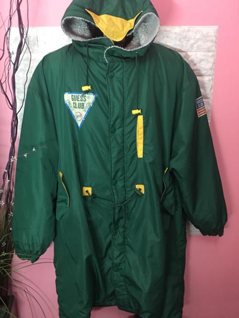 Other Designers Guess - Rare Long Jacket Guess Big Logo