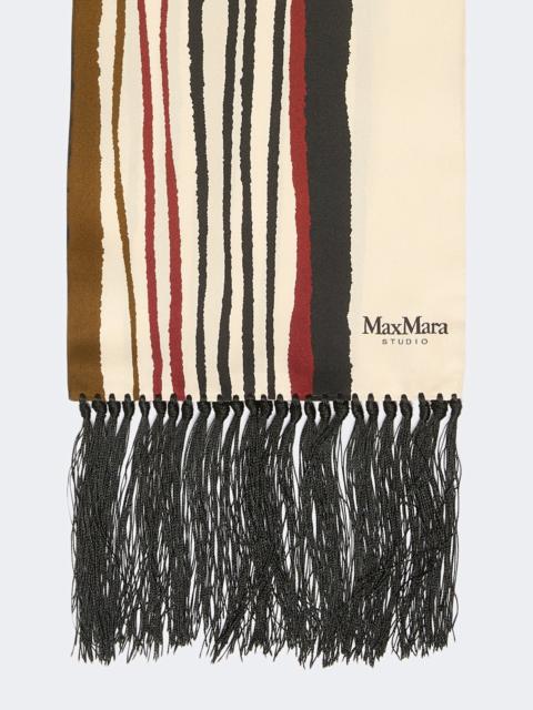 Max Mara Printed silk scarf - TURTLEDOVE