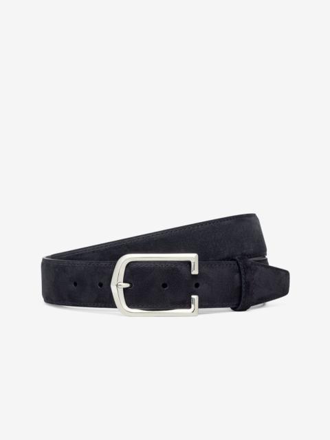 CORNELIANI Blue suede belt