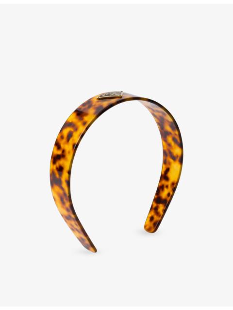 Prada Tortoiseshell-Pattern Acrylic Headband
