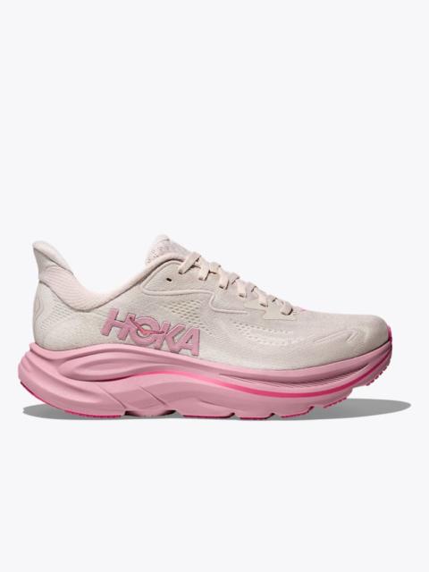 HOKA Women's Clifton 10 Shoes in Rose Cream/Dried Rose