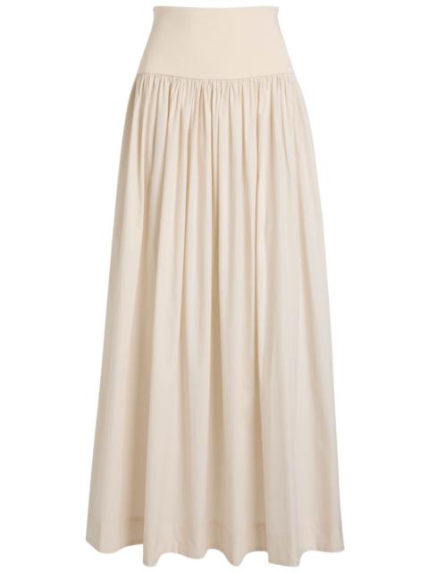 ESSE Studios Esse Studios Pleated Cotton-poplin Maxi Skirt