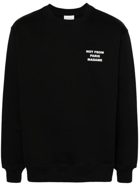 Drôle de Monsieur Le Sweatshirt Slogan Top