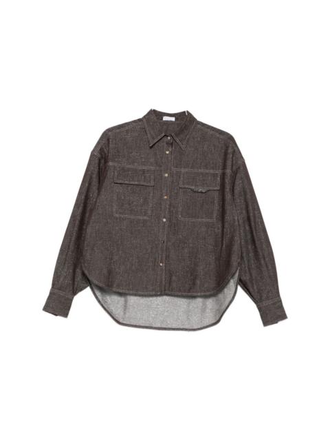 Cotton blend shirt