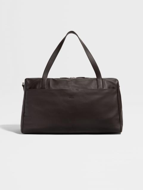 ZEGNA DARK BROWN SECONDSKIN WEEKENDER