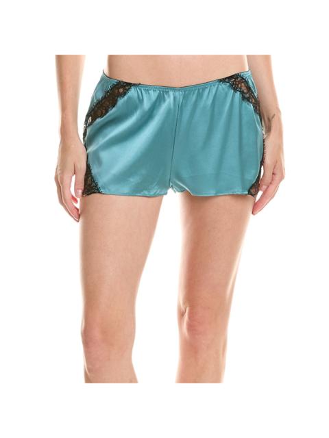 KIKI DE MONTPARNASSE Kiki de Montparnasse Lace Inset Silk-Blend Tap Short