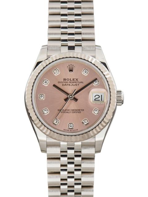 ROLEX Used Ladies Rolex Datejust 31 ref 278274 Pink Diamond Dial