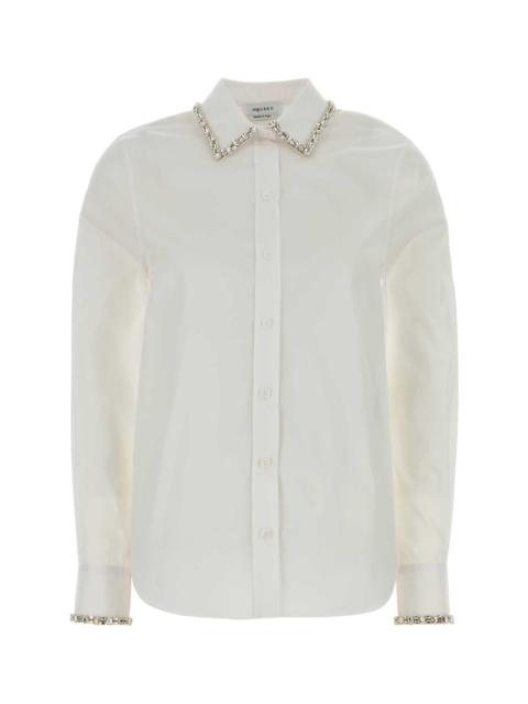 Alexander McQueen Alexander Mcqueen Women White Poplin Shirt