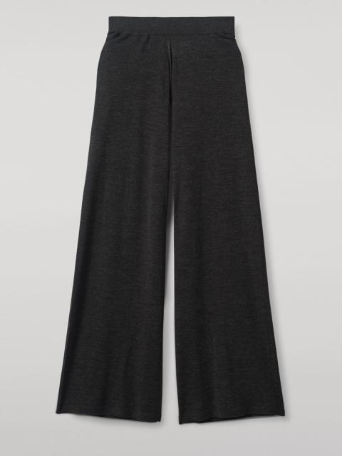 Johnstons of Elgin Ina Dark Grey Merino Trousers