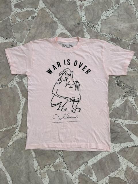 Other Designers Other - 2010 yoko one lennon graphic baby pink tee