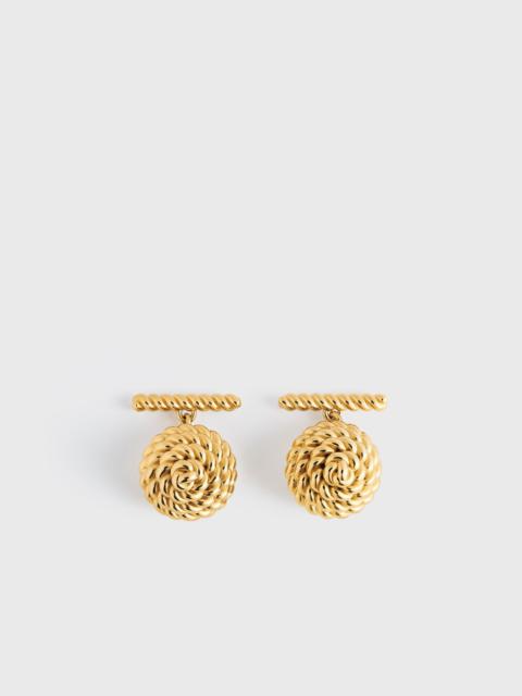 TOTEME Rope cufflinks gold