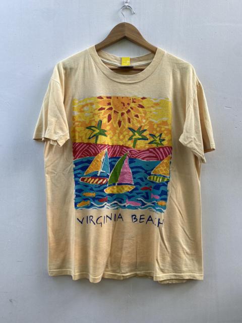 Other Designers Vintage - 1994 MTV Network Cantoo Virgina beach Hawaii yellow