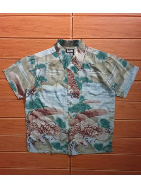 RATON LAVEUR Eagle Hawaiian shirt