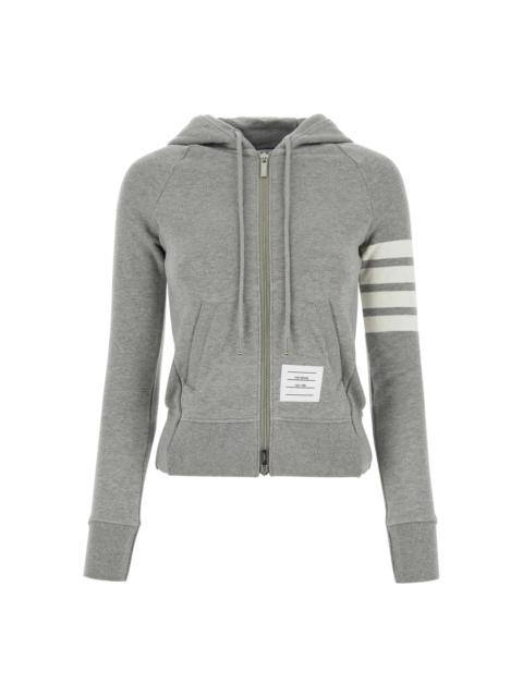 Thom Browne Classic Loopback 4-Bar Full Zip Hoodie Women
