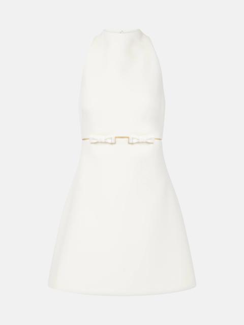 Safiyaa Bridal Jalie bow-detail crêpe minidress