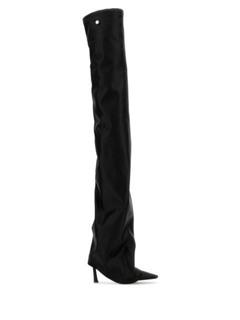 The Attico Women Black Synthetic Leather Robin Otk Boots
