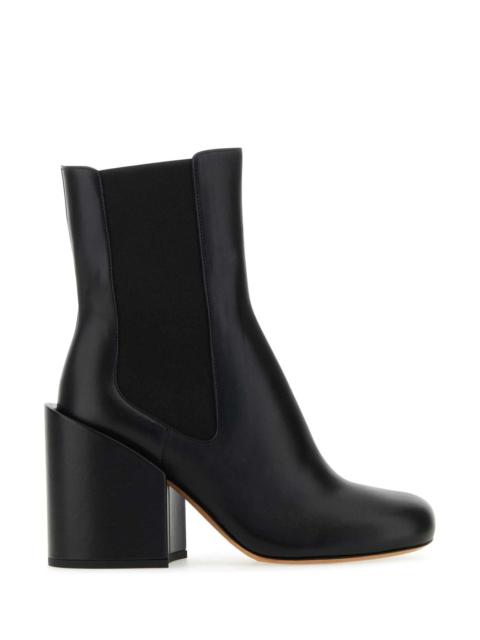 Sportmax Women Black Leather Etra Ankle Boots