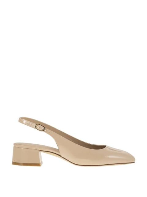 Stuart Weitzman Stuart Weitzman Maeva 35 Leather Slingback Heels, Brand Size 36 ( US Size 5.5 )