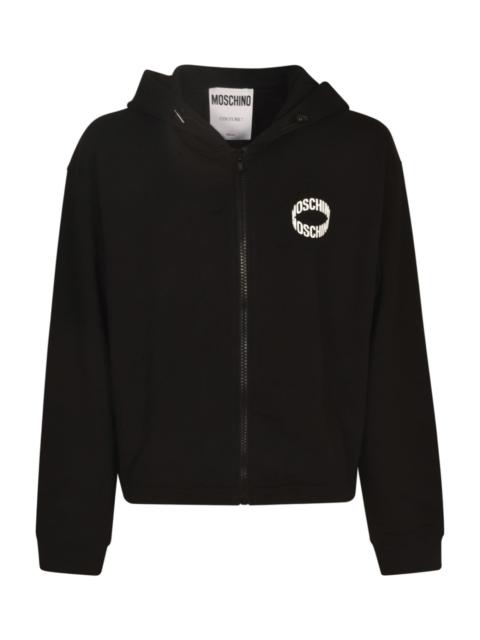 Moschino Logo Zip Hoodie