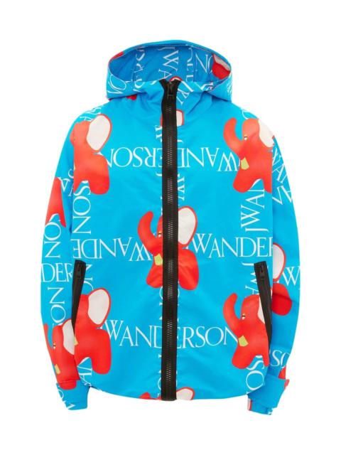 JW Anderson LOGO-PRINT HOODED JACKET