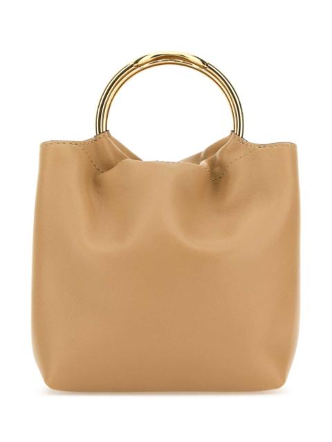 Valentino Valentino Garavani Women Beige Leather Bucket Bag