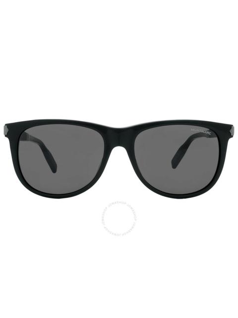 Montblanc Grey Square Men's Sunglasses MB0031S 006 57