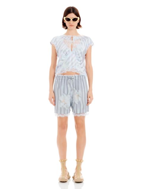 Collina Strada WASHED WAVY NAVY FLOWER STRIPE ODEON BOXER