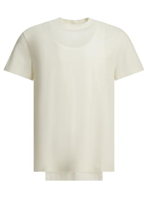 Maison Margiela Maison Margiela Double Layer Crew-neck T-shirt White