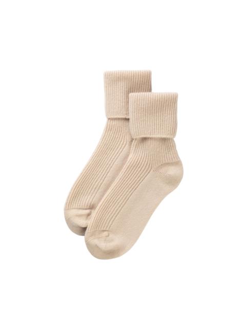 Johnstons of Elgin Women's Natural Cashmere Lounge Socks
