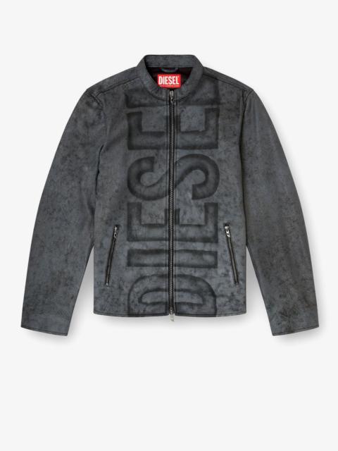 Diesel Diesel L-Evert-A Biker Leather Jacket