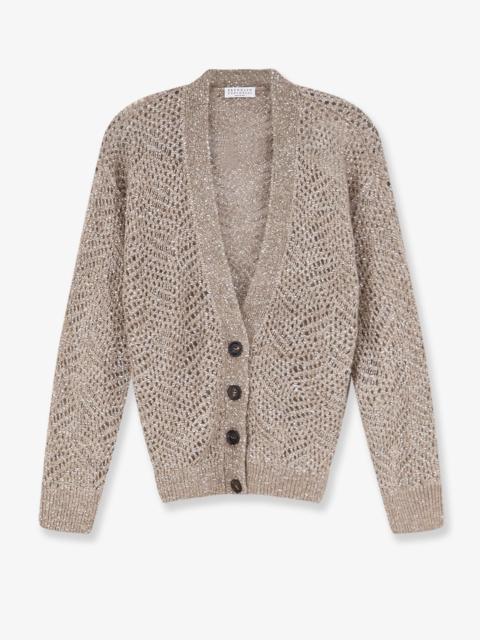 Brunello Cucinelli Brunello Cucinelli Women Mohair Blend Cardigan With Iconic Dazzling Motif
