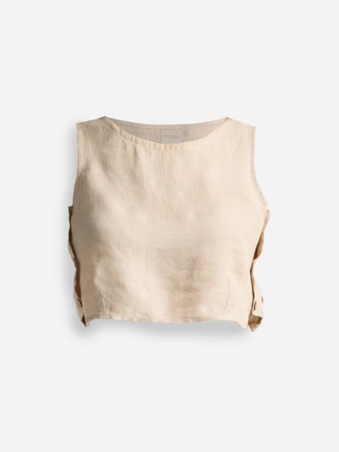 Madewell Reistor® Boxy 100% Hemp Crop Top in Neutral Beige