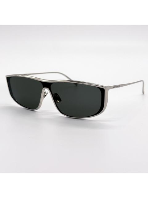 SAINT LAURENT NEW SAINT LAURENT SL605 LUNA 001 SILVER SUNGLASSES SL 605 SH