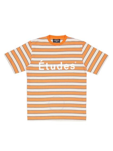 Étude Etudes Wonder Stripe Logo Print Cotton Jersey T-Shirt