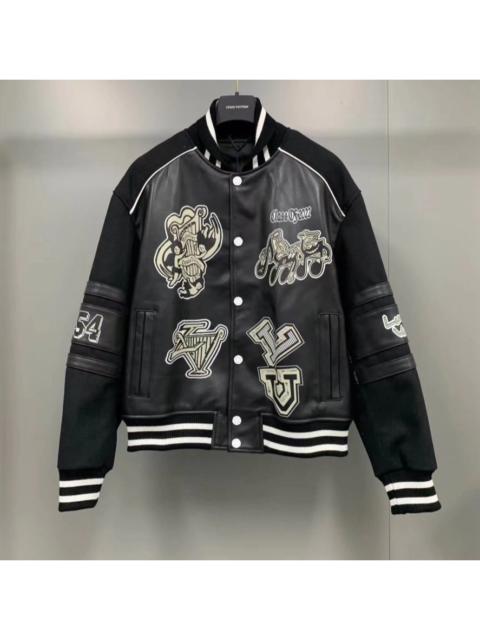 Louis Vuitton Louis Vuitton LV Baseball Leather Jacket