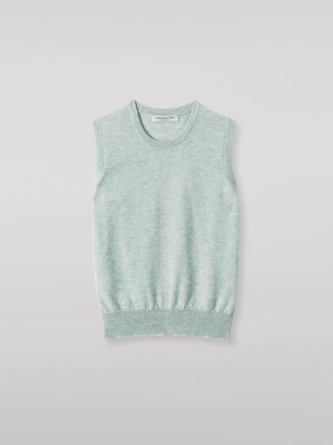 Johnstons of Elgin Iris Light Green Classic Cashmere Tank