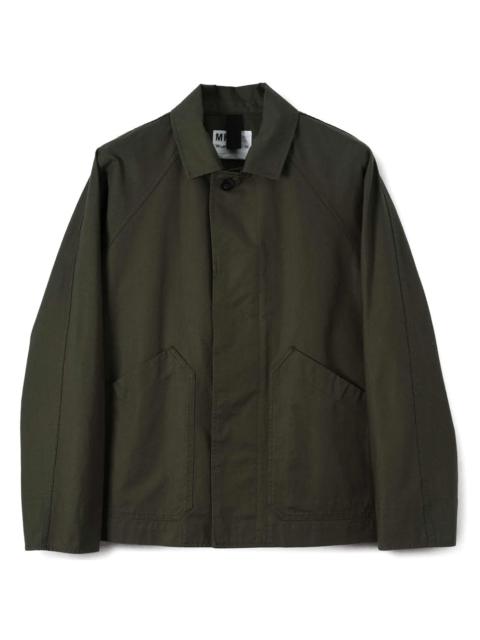 MARGARET HOWELL MHL Raglan Jacket Compact Cotton Canvas Uniform 'Green'