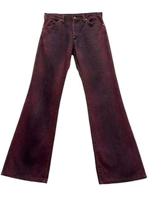 Other Designers Indigo - 🔥VERY RARE🔥Vintage WRANGLER Smoke Maroon Flare Denim
