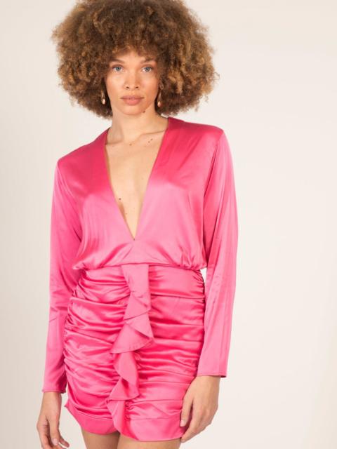 Poupette St Barth Mini Dress Joy - Raspberry Sorbet