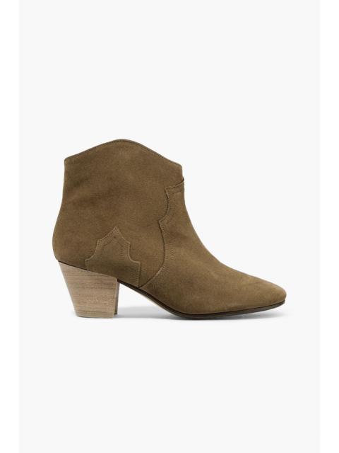Isabel Marant Dicker suede cowboy boots